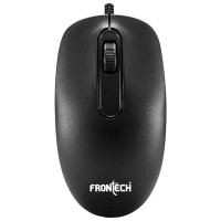 FRONTECH Optical Mouse 1000 DPI Resolution USB  Plug and Play (MS-0063)- Black
